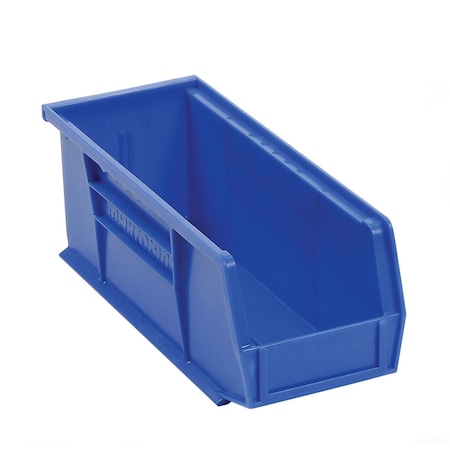 Akro-Mils Storage Bin, Plastic, Blue, 4 in H 30224 BLUE
